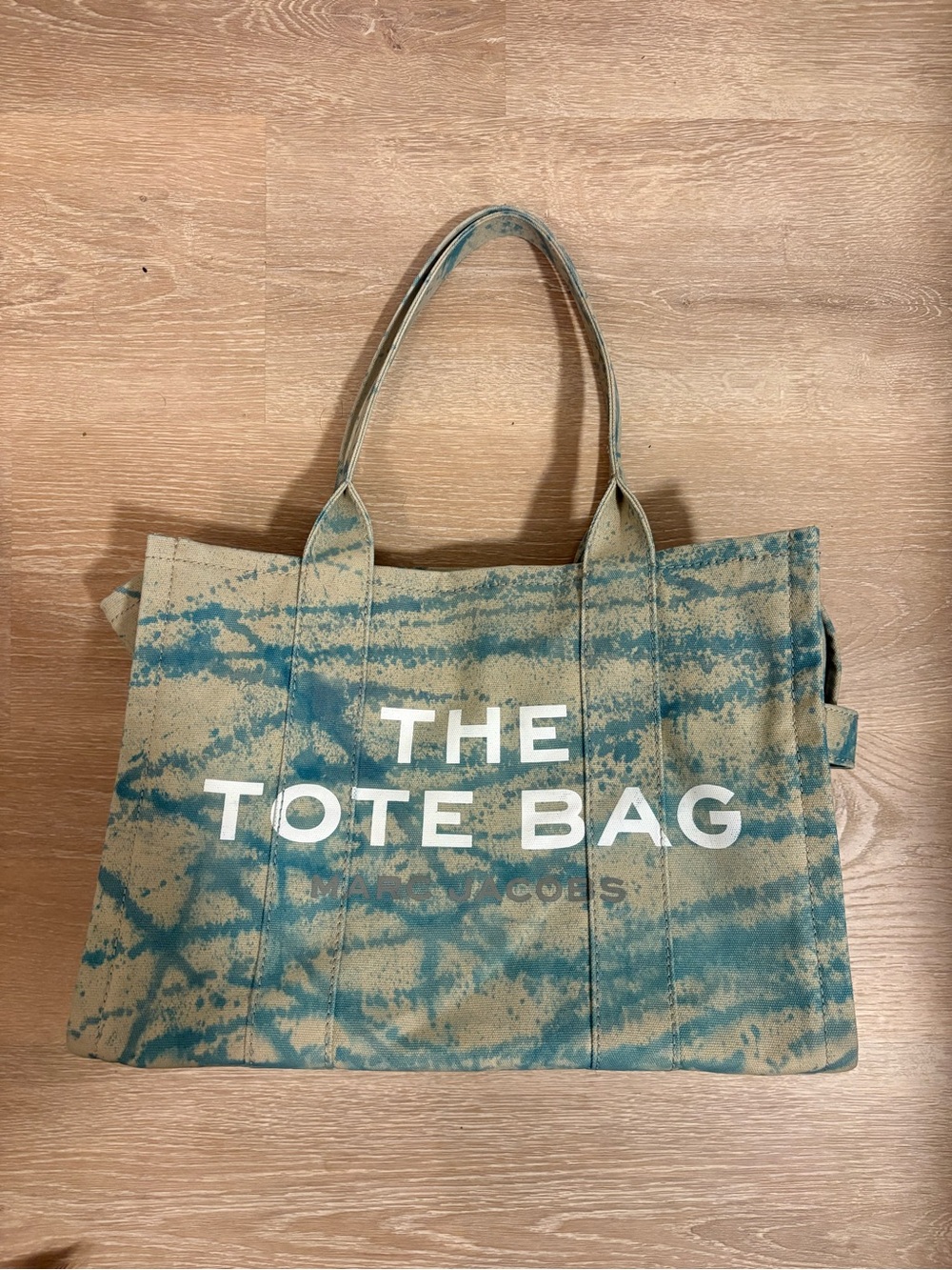 Marc Jacobs Blue Tie-Dye Canvas Tote